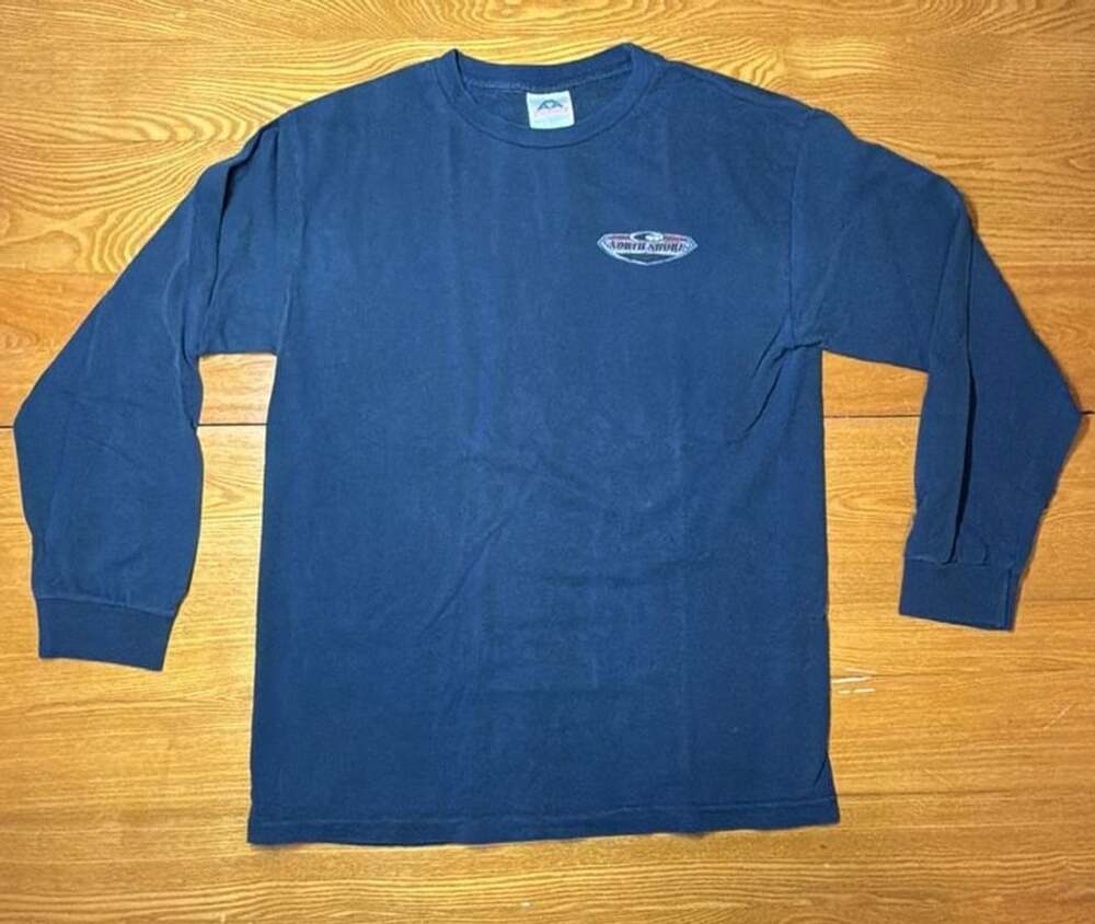 Vintage North Shore Wave Riding Industries Long Sleeve T-Shirt Size M
